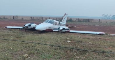 Avião que buscaria deputado realiza pouso de emergência em fazenda em Mato Grosso