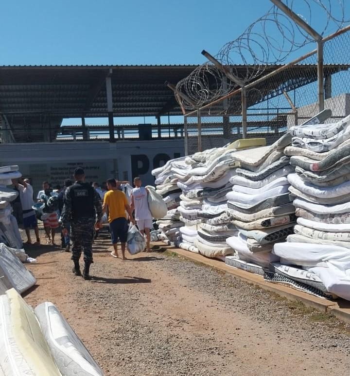 Operação Argos realiza revistas e faxina geral na penitenciária de Várzea Grande