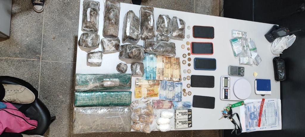 Traficante é preso pela Polícia Civil com drogas e munições em Pontes e Lacerda