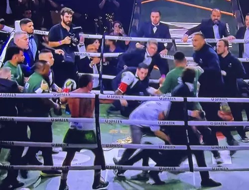 Luta entre Popó e Wanderlei Silva acaba em confusão no Spaten Fight Night