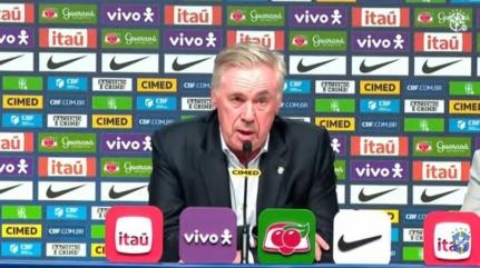 Ancelotti divulga convocação da Seleção Brasileira para os últimos amistosos de 2025