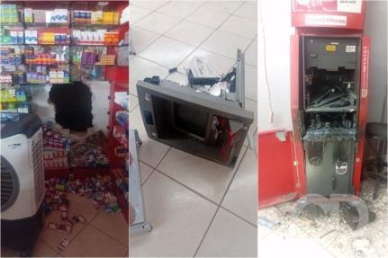 Farmácia é invadida e caixa eletrônico é alvo de tentativa de furto em Cuiabá