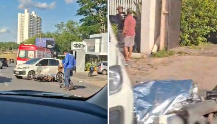 Motociclista morre após ser atingido por dois veículos na Avenida Miguel Sutil, em Cuiabá