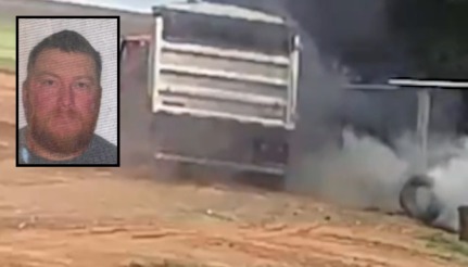 Vídeo mostra momento em que trabalhador morre após explosão de pneu durante manutenção em fazenda de MT