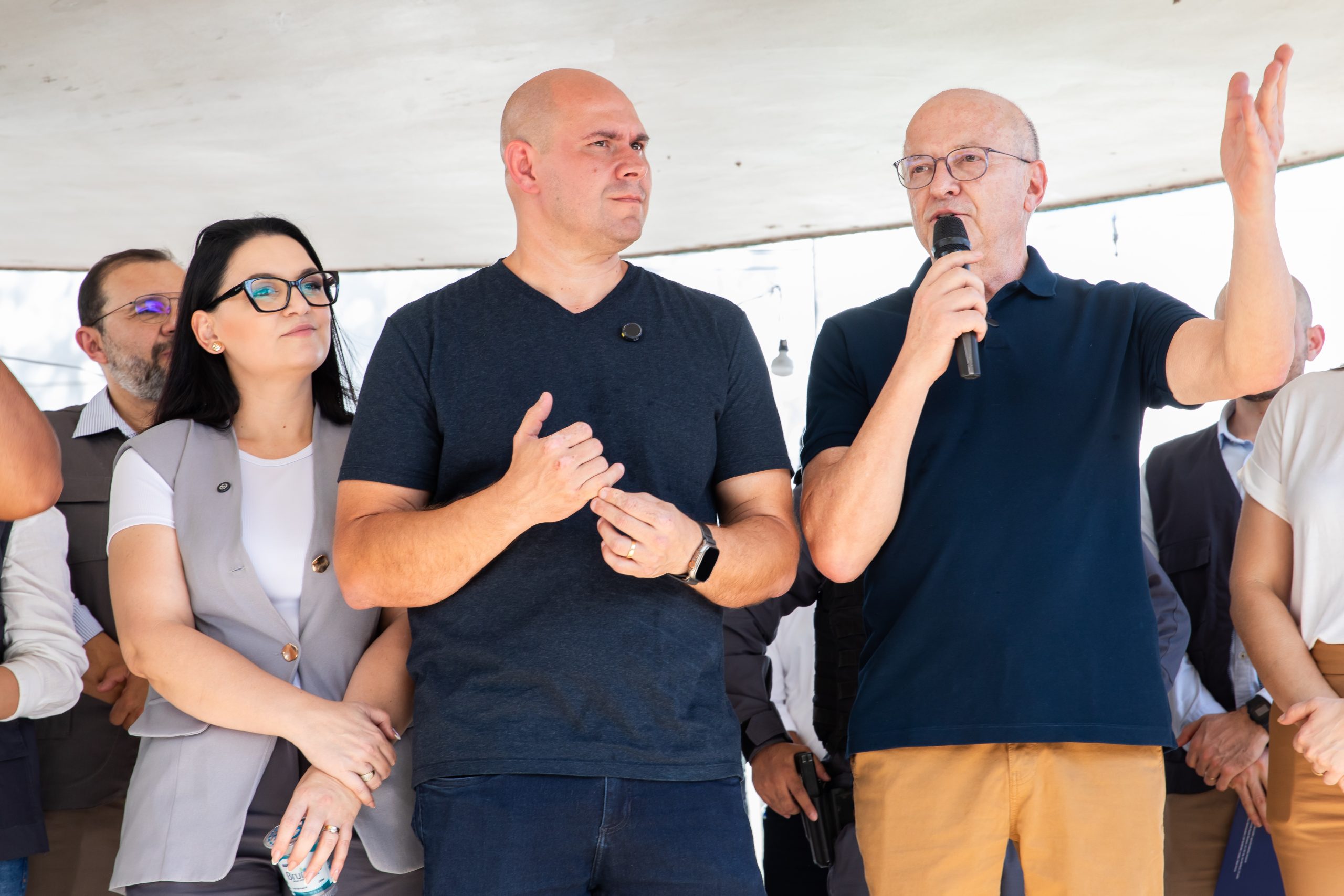 Pedra 90 recebe prefeito Abilio Brunini e vice-governador Otaviano Pivetta para anúncio de Centro Integrado de Serviços e início do novo raio-X na Policlínica de Cuiabá