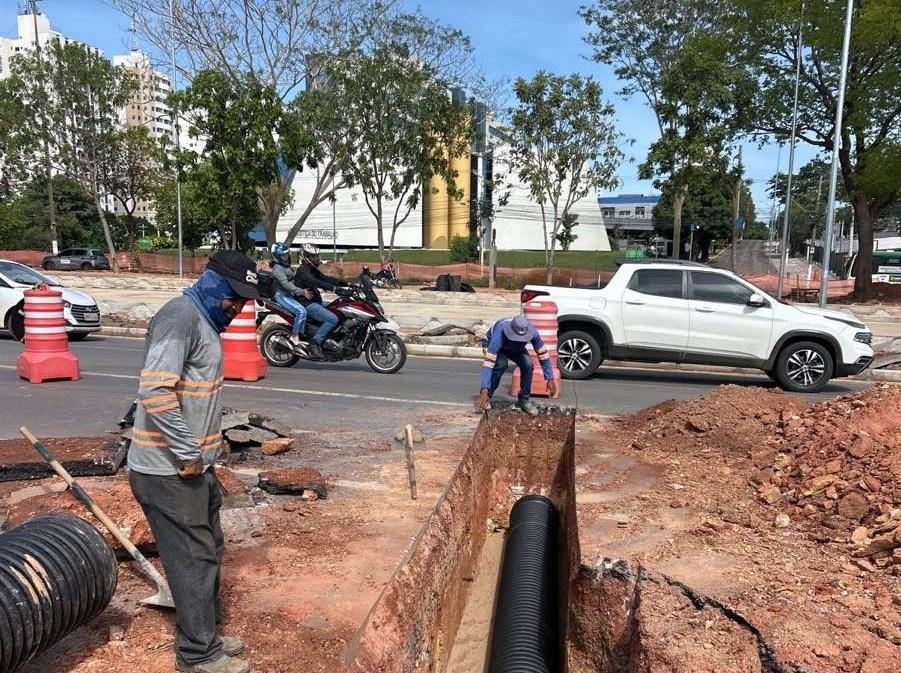 BRT avança e altera trânsito na Avenida do CPA com novos bloqueios e cruzamentos liberados