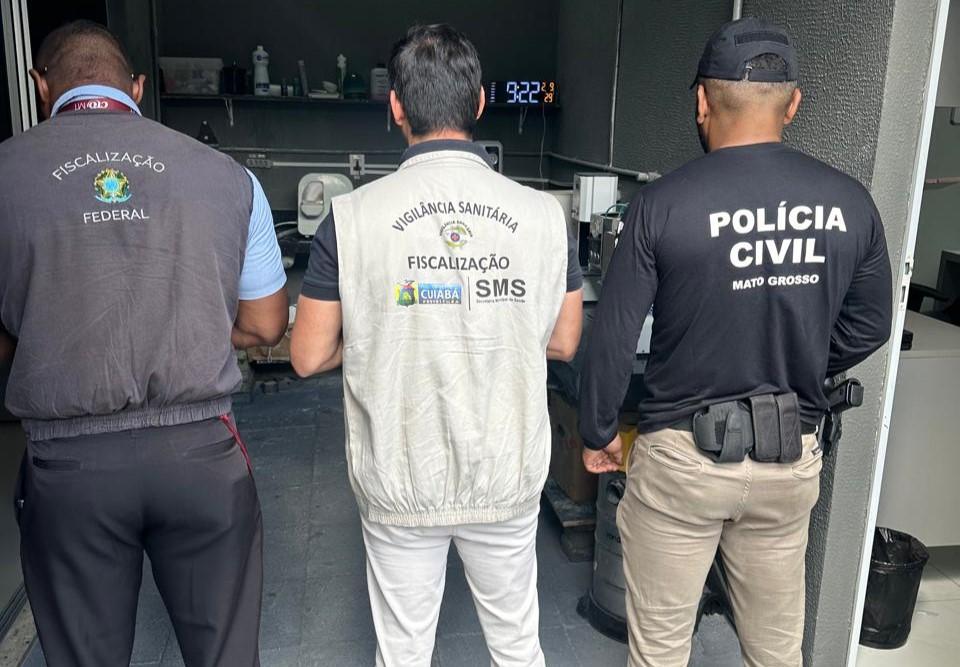 Operação flagra exercício ilegal de profissões em clínica do Jardim Cuiabá