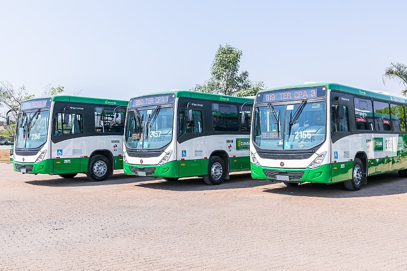Cuiabá dá salto na mobilidade urbana e coloca 41 novos ônibus climatizados nas ruas