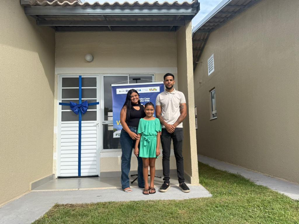Eduardo e Luana estão saindo de uma casa cedida por familiares para o imóvel próprio. Foto: (José Pedro Lopes/ MT Par)