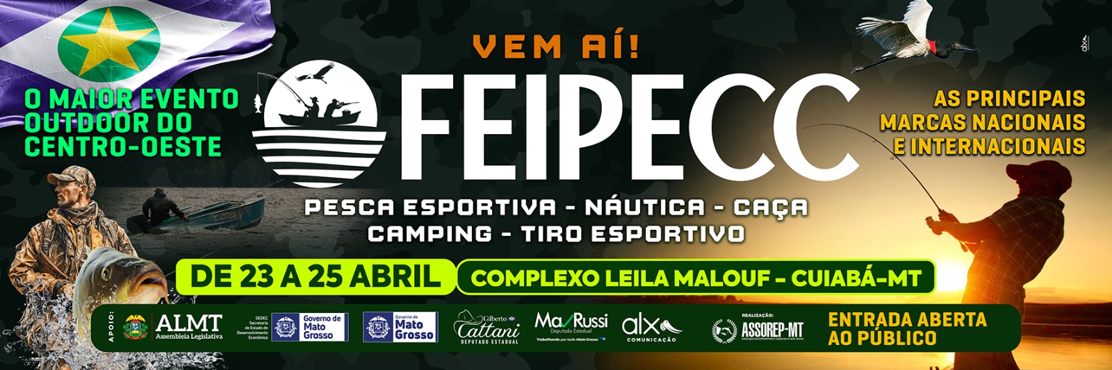FEIPECC chega a Cuiabá e promete movimentar turismo, negócios e a paixão pela pesca esportiva