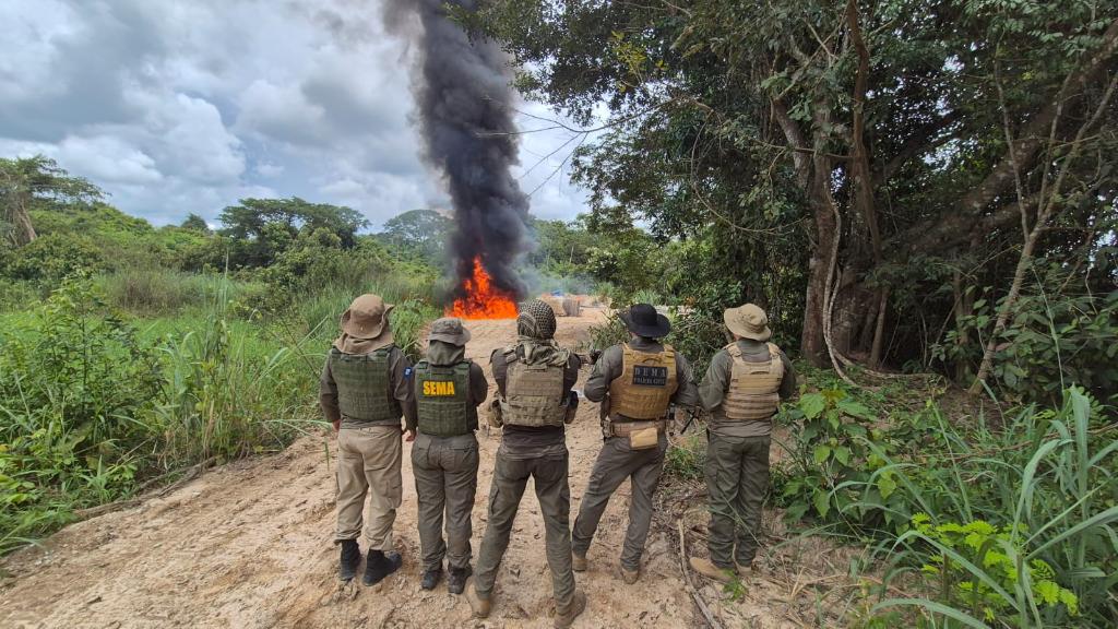 Garimpo ilegal é alvo de operação e sofre prejuízo de R$ 3,5 milhões no norte de MT