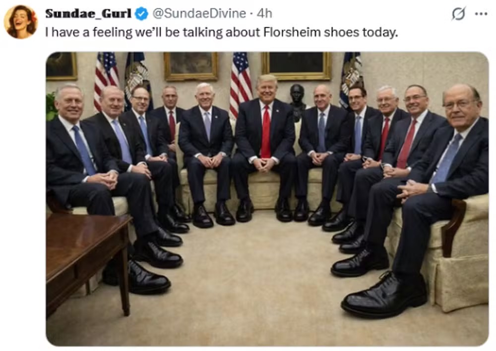 Sapatos “folgados” viram meme: Donald Trump presenteia aliados com números errados e situação viraliza