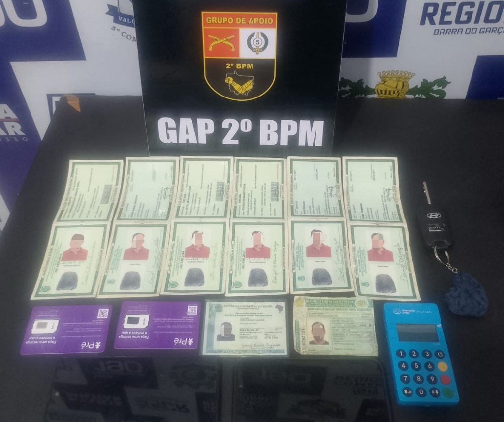 Homem é preso com várias identidades falsas durante barreira policial na MT-100