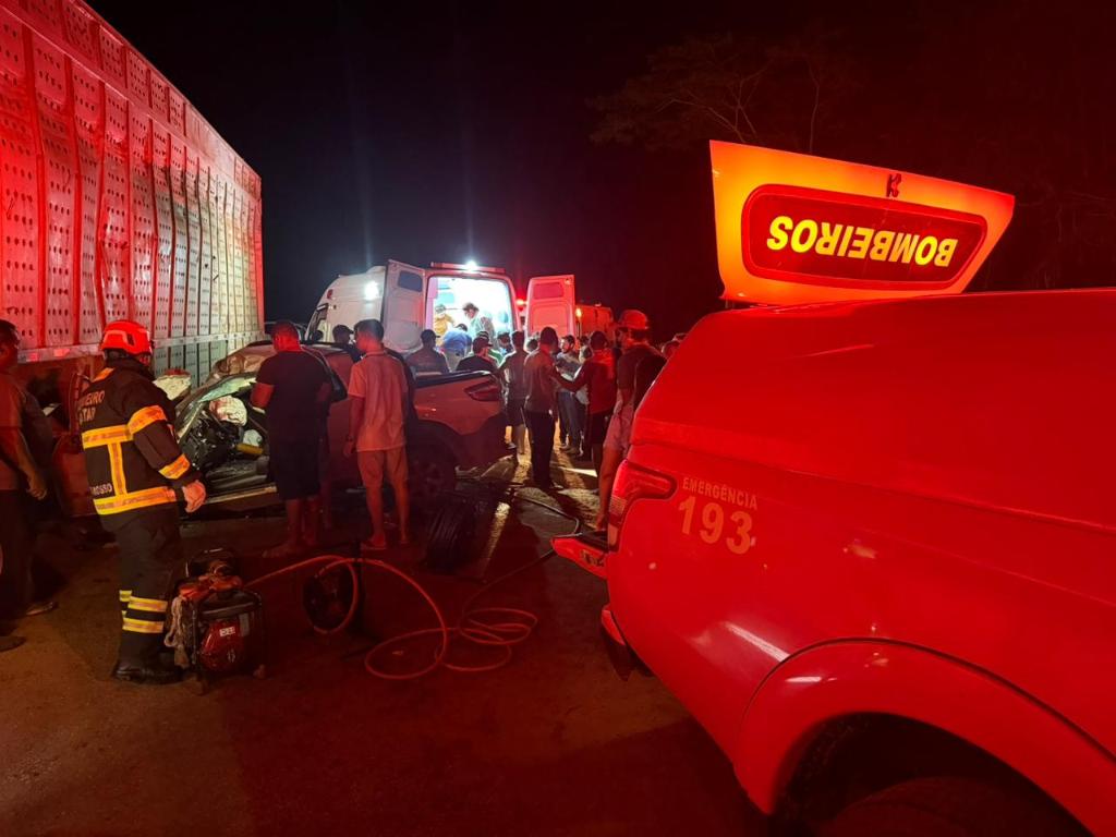 Dois acidentes graves mobilizam bombeiros em rodovias de Mato Grosso