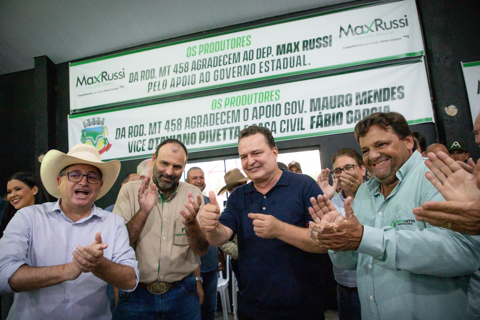Produtores comemoram avanço de rodovia MT 458 articulada por Russi