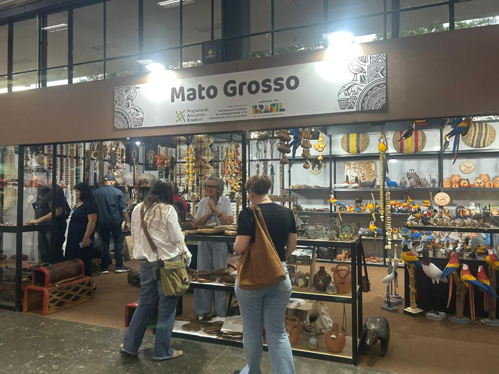 Artesanato indígena de MT conquista São Paulo e movimenta R$ 68 mil em um único dia