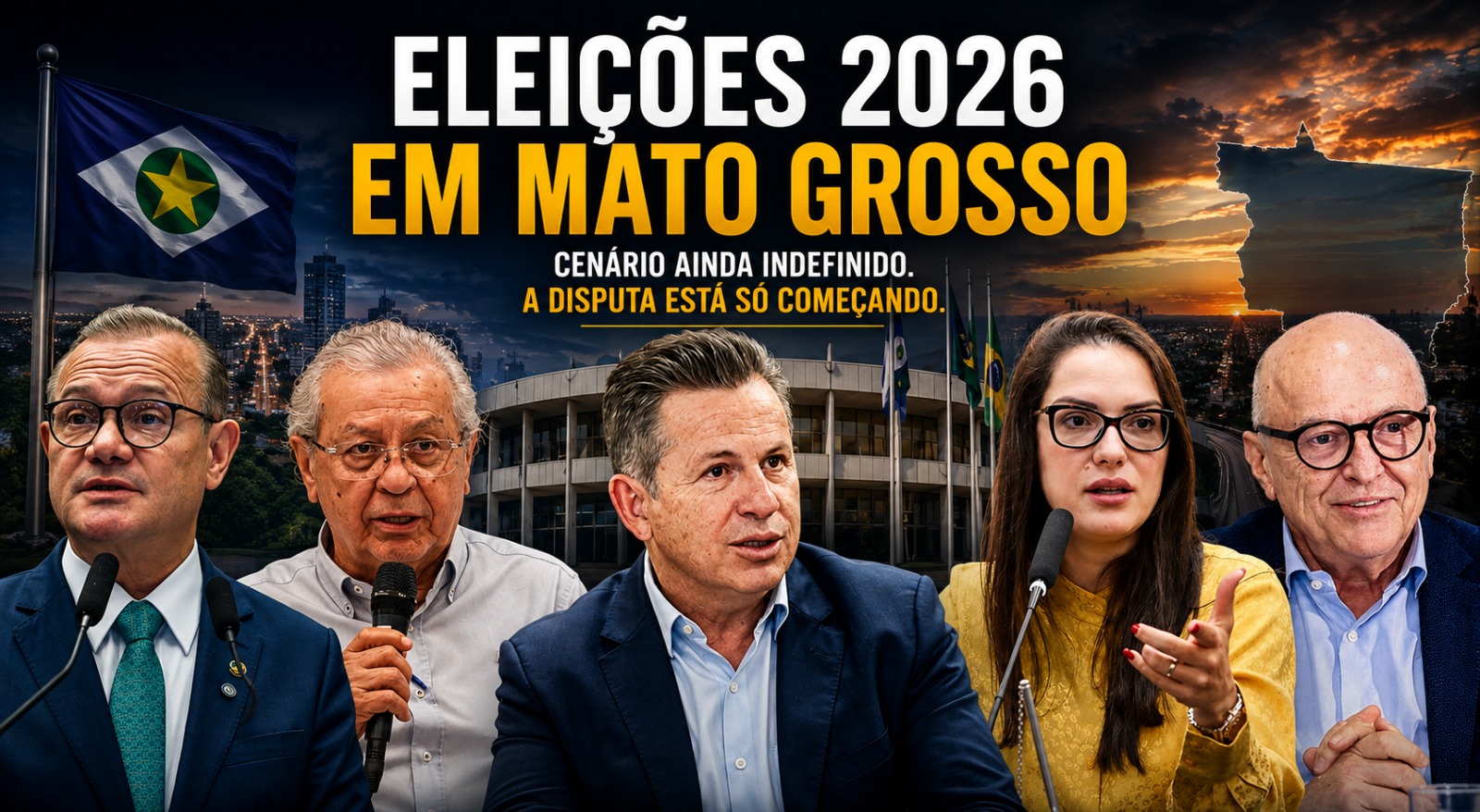 Governo, Senado e Presidência: por que a eleição de 2026 em Mato Grosso ainda está longe de estar decidida