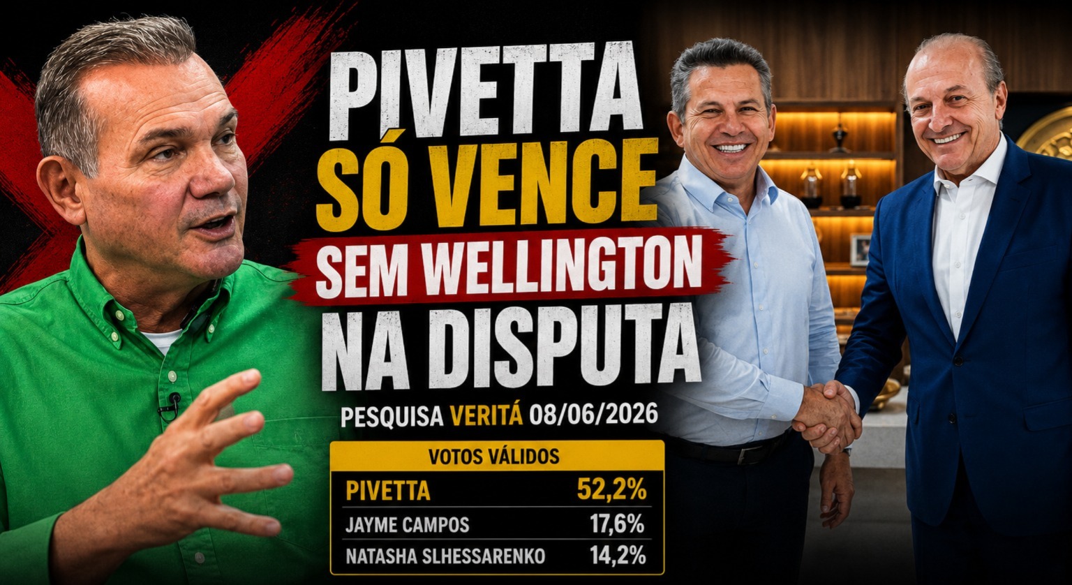 TIRAR WELLINGTON DA DISPUTA PODE SER O ÚNICO CAMINHO PARA O GRUPO GOVERNISTA