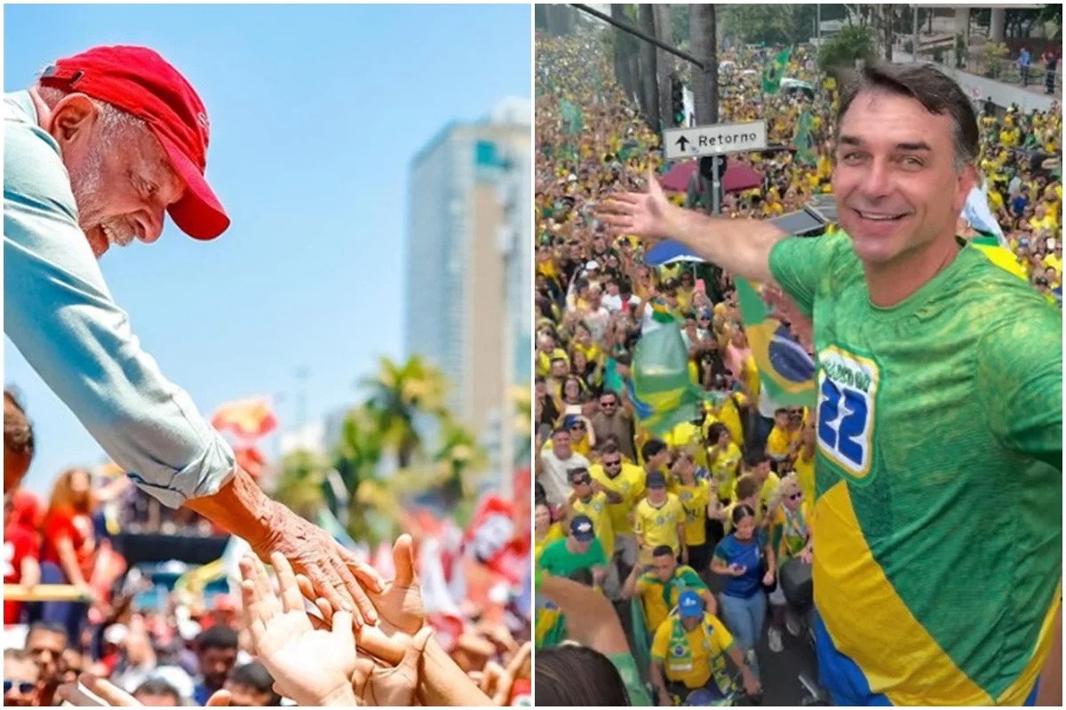 Lula e Flávio Bolsonaro levam multidões às ruas no último dia de campanha; mobilização de Nikolas ganha destaque em BH