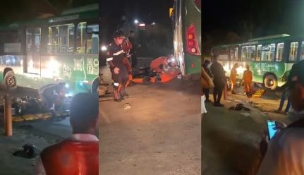 Motociclista morre após ser atingido por ônibus em cruzamento de avenida em Cuiabá