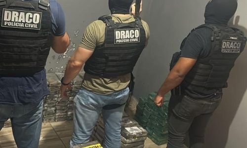 Meia tonelada de cocaína é apreendida em operação na fronteira com a Bolívia