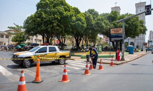 Interdição na Rua 13 de Junho altera trânsito no centro de Cuiabá neste fim de semana