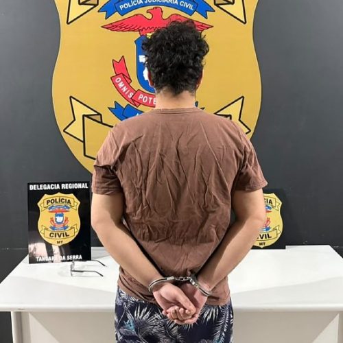 Polícia Civil prende jovem suspeito de armazenar pornografia infantil durante operação em Tangará da Serra