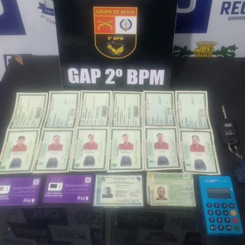 Homem é preso com várias identidades falsas durante barreira policial na MT-100