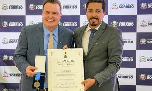 Max Russi recebe comenda “Filho Ilustre” no aniversário de 40 anos de Sorriso