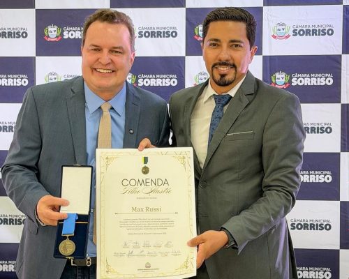 Max Russi recebe comenda “Filho Ilustre” no aniversário de 40 anos de Sorriso
