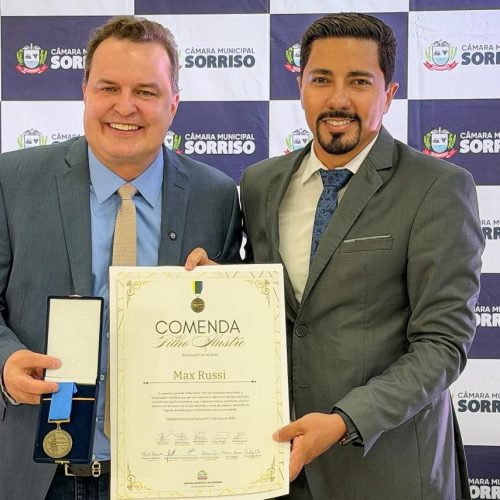 Max Russi recebe comenda “Filho Ilustre” no aniversário de 40 anos de Sorriso