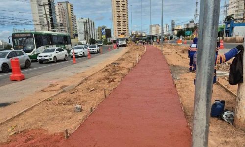 Obras do BRT avançam em Cuiabá e exigem atenção redobrada de motoristas