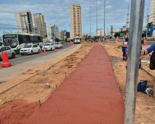Obras do BRT avançam em Cuiabá e exigem atenção redobrada de motoristas