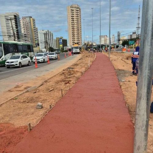 Obras do BRT avançam em Cuiabá e exigem atenção redobrada de motoristas