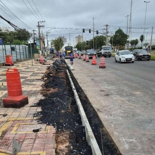 Obras do BRT avançam para etapa final em Cuiabá e Várzea Grande com novas frentes de sinalização