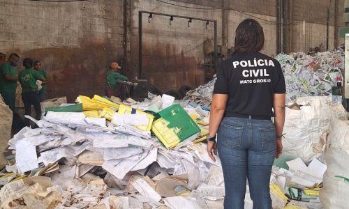 Polícia Civil elimina quase 3 toneladas de documentos e reforça gestão segura do acervo público