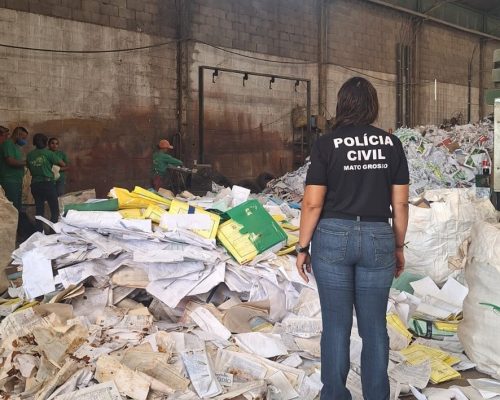Polícia Civil elimina quase 3 toneladas de documentos e reforça gestão segura do acervo público