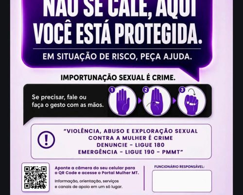 Campanha ‘Não é Não’ contra assédio e violência em estabelecimentos de Várzea Grande