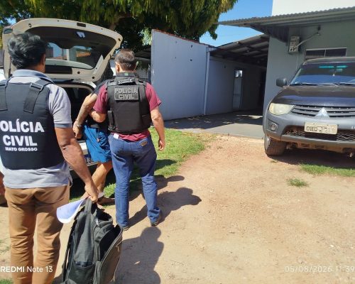 Polícia Civil prende homem com mandado de prisão preventiva durante operação em MT
