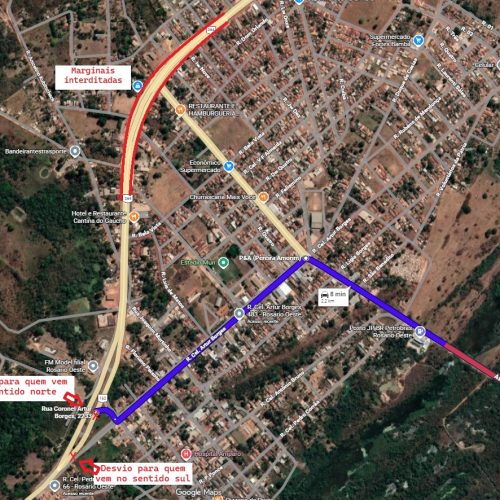 BR-364 terá interdições por três dias em Rosário Oeste; veja rotas alternativas