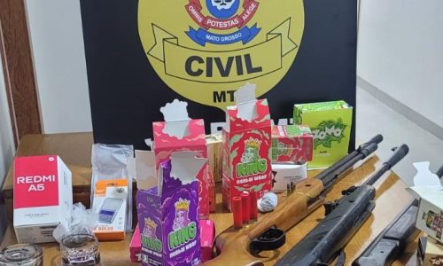 Operação mira facção e prende três por drogas e armas em MT