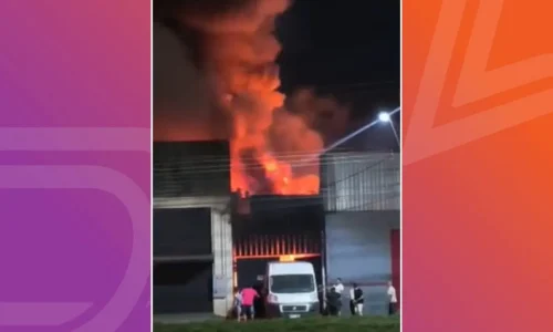 Incêndio de grandes proporções destrói fábrica de pães em Cuiabá e interrompe produção