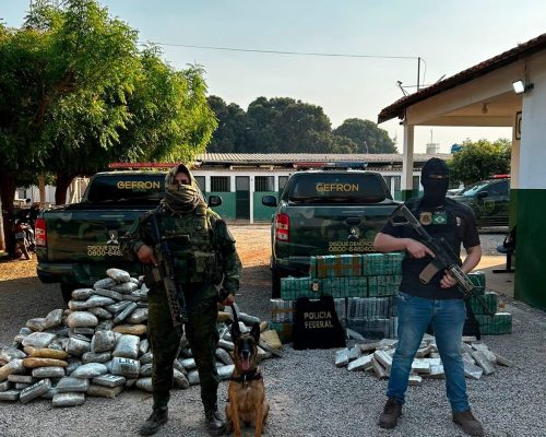 Operação integrada apreende mais de 700 tabletes de droga em caminhão e causa prejuízo de cerca de R$ 7 milhões ao crime