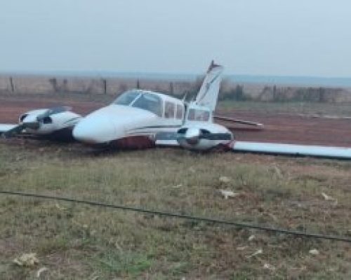 Avião que buscaria deputado realiza pouso de emergência em fazenda em Mato Grosso