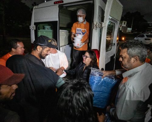 Prefeitura e Governo acolhem pessoas em situação de rua durante o frio em Cuiabá