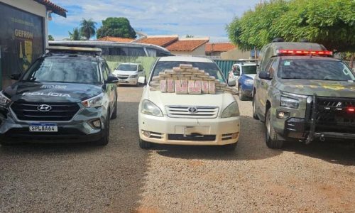 Gefron intercepta táxis bolivianos e apreende 65 kg de drogas na fronteira com a Bolívia