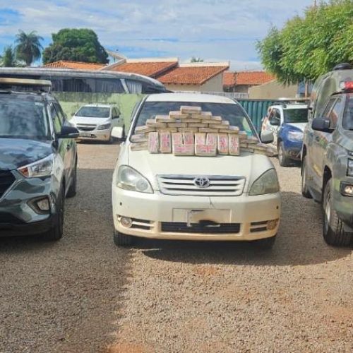 Gefron intercepta táxis bolivianos e apreende 65 kg de drogas na fronteira com a Bolívia