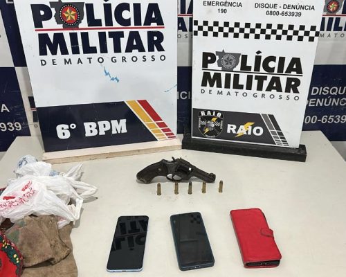 PM desarticula ponto de tráfico e central de golpes em Várzea Grande; quatro são presos