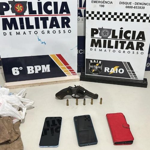 PM desarticula ponto de tráfico e central de golpes em Várzea Grande; quatro são presos