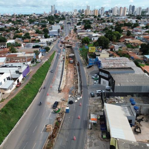 Interdição na Miguel Sutil afeta trânsito nesta tarde em Cuiabá para obras do Complexo Leblon